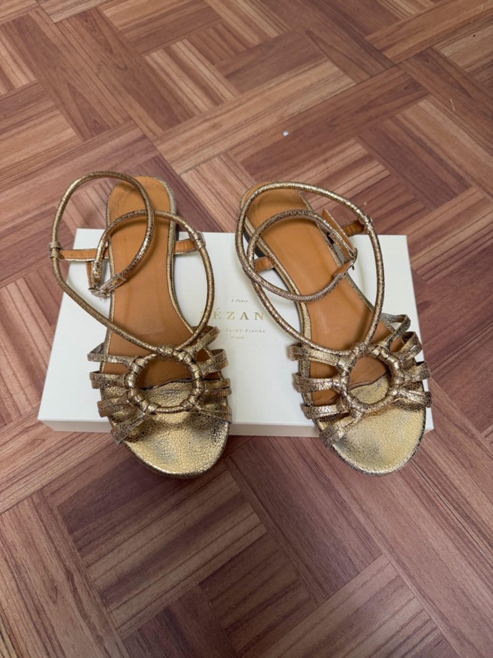 Sezane GLORIA LOW SANDALS size 8 - Picture 8 of 12